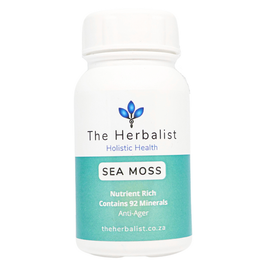 Sea Moss is a sea vegetable that is rich in vitamins, minerals, and antioxidants. It has potential health benefits for skin health, thyroid health, energy levels and immune function.
